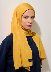 Rabia Z - Jarsey Hardal Renkli Şal